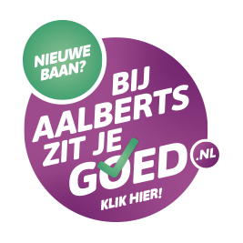 Bij Aalberts zit je goed sticker
