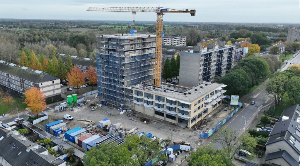 Het hoogste punt op het Operaplein in Amersoort.