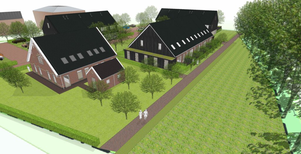 Impressie Waverveen vogelvlucht